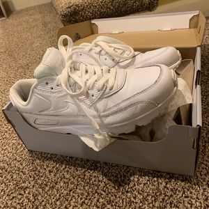 White Nike Air Max 90s